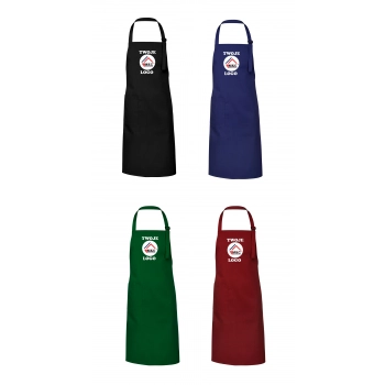 Zapaska kucharska 90cm na karczek z twoim logo / napisem 10 kolorów do wyboru